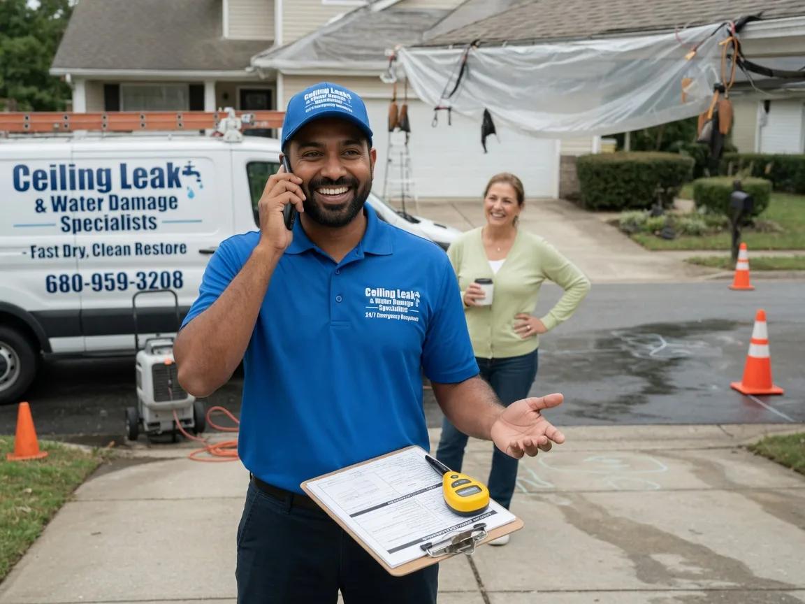 Ceiling Leak Cleanup Rossville, IN FAQs